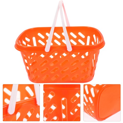 Shopping Basket Fishing Toy Child Small Kids with Handle Grocery - Picture 2 of 12