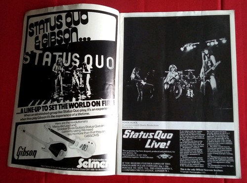 Status Quo Programme,S + Ticket Stub Leicester De Montfort Hall Fri-may 9-1975 - Imagen 5 de 12