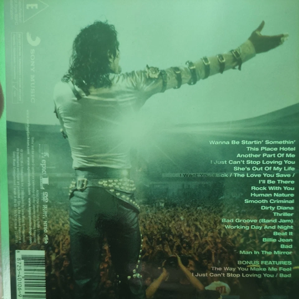 MICHAEL JACKSON LIVE AT WEMBLEY STADIUM LONDON 1988 CONCERT DVD 5.1 DD SURROUND  - Image 2 of 2