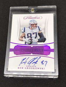 2018-FlAWLESS-Ruby-ROB-GRONKOWSKI-All-Pro-Ink-AUTO-Football-Card-Patriots-d-4