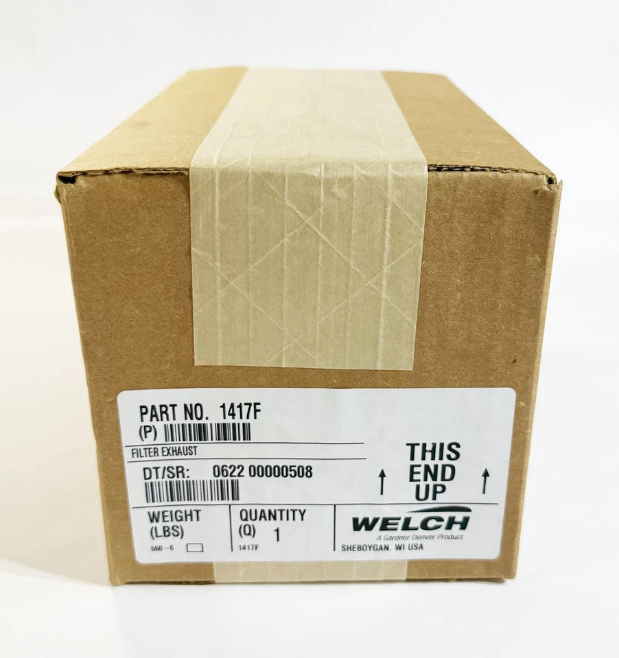 Welch Vacuum Pump Exhaust Filter with Coalesced Oil Drainback Feature 1417F NW25 - Image 3 of 3