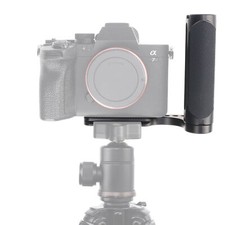 Universal L Plate Bracket Holder with Hand Grip for DSLR Mirrorless Camera