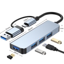 4 in 1 Multiport USB-C Hub Type C To USB 3.0 2.0 Multi-hub Dock Splitter Adapter