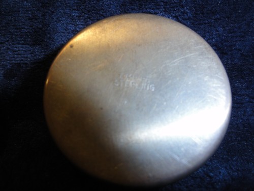 Vintage Sterling Empire Silber Pille Ring Box Dose Cherub winzig 1,5" 27,5 Gramm - Bild 4 von 4