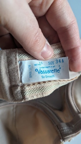Vintage Vassarette Bra 80s Push Up Strapless 34A NOS NWOT Second Skin #1170 - Picture 6 of 8