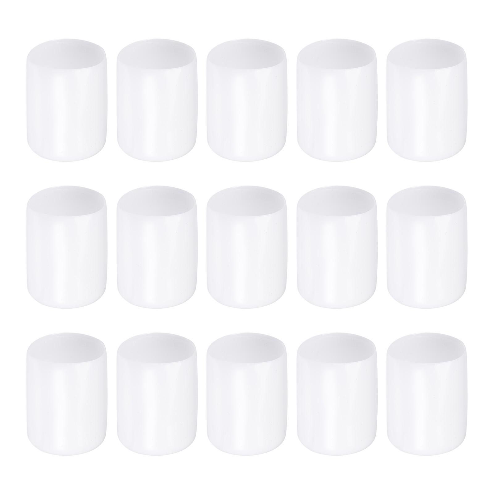 Screw Thread Protector Cover Rubber End Caps for Screw Bolt 28mm ID/White/20 Pcs