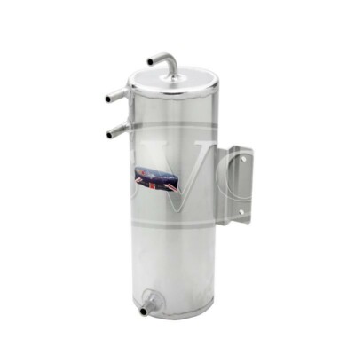 OBP Race / Rally 2 Ltr Fuel Swirl Pot, Bulk head Mount, horizontal pipes OBPA024