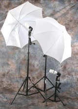 PHOTOGRAPHY STUDIO CONTINUOUS LIGHTING UMBRELLA KIT DK3