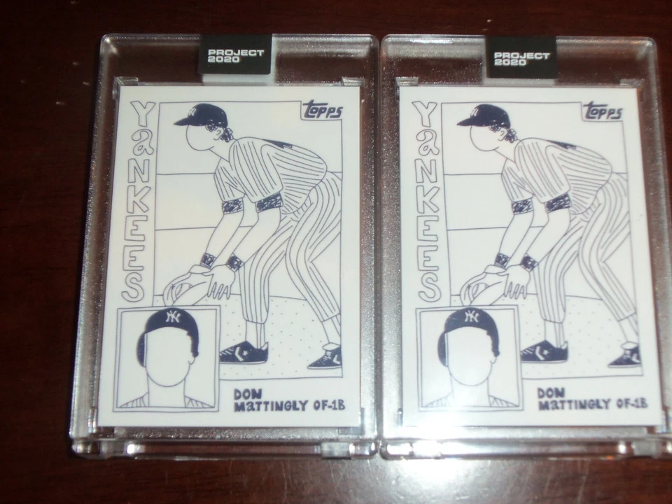 (2) Don Mattingly #155 Topps Project 2020  1984 by Fucci NY Yankees - Image 2 of 2