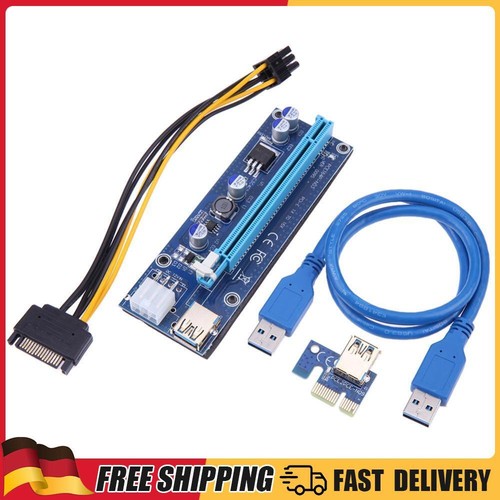 60cm PCI-E Riser1 X 16 X PCI-E USB 3.0 009S Karte Adapterkabel f��r BTC Miner