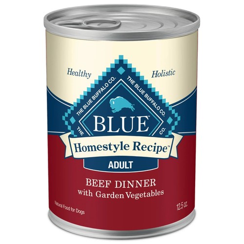 (12 pack) Blue Buffalo Homestyle Recipe Adult Wet Dog Food, Beef Dinner, 12.5-oz - Picture 2 of 10