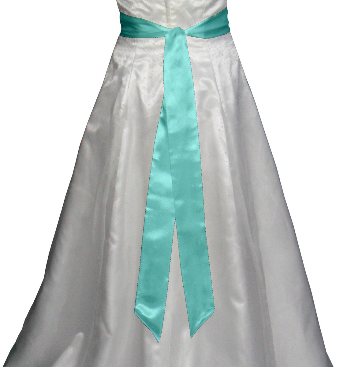 mint green sash for dress Ivory/ Mint Satin & Tulle Dress w/ Sash