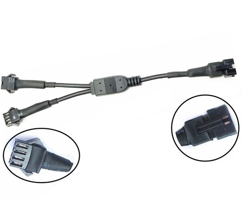 Kit divisor de 3 vías cable de extensión cable en Y para motocicleta instalada luz LED RGB - Imagen 9 de 11