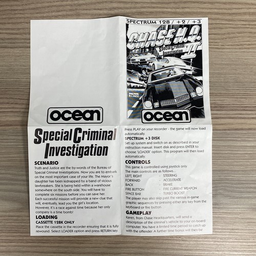 UNTESTED CHASE H.Q. II SINCLAIR ZX SPECTRUM +3 FLOPPY DISC GAME OCEAN 1990 - Picture 12 of 13