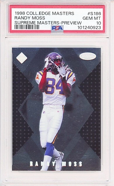 Randy Moss Collector's Edge Masters #S186 Preview