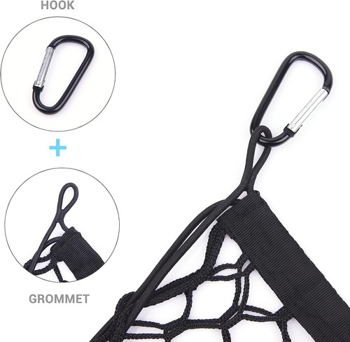 Rear Truck Bed Cargo Net Mesh Storage for Chevrolet Silverado 2013-2021 LTZ F150 - Picture 6 of 10