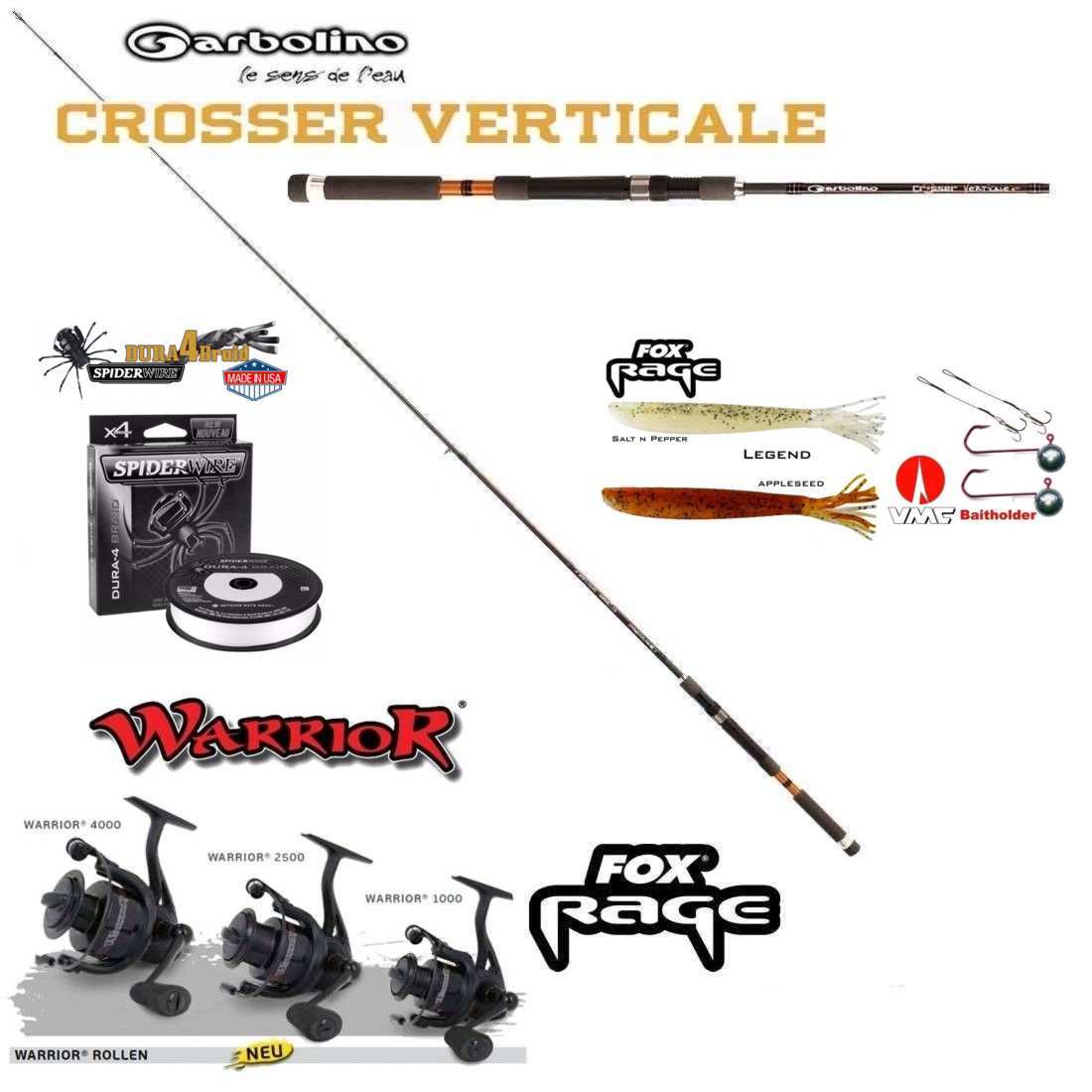 VERTIKAL -KOMPLETT- SET Garbolino Rute + Fox Reel 2500 mit Schnur und Köder VERTIKAL -KOMPLETT- SET Garbolino Rute + Fox Reel Reel 2500 mit Schnur und Köder 5220ea