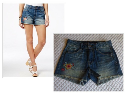 $49.00 American Rag, Arlington Fest, Embroidered Dark Rinse Wash Denim