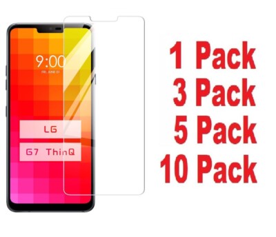 Lot of LG G7 ThinQ Transparent Tempered Glass Screen Protector Anti Scratch