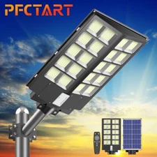 PFCTART Super Bright Commercial 2000W Solar Street Light Outdoor IP67 Road Lamp