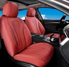 Coverado Seat Covers, Full Set, Universal Fit Most Sedans, SUVs, & Trucks - Red