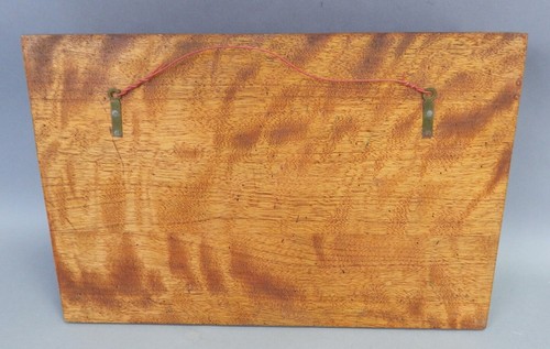 Handgefertigte rustikale Teak Holz Faden Nähspule Wandhalter Regal Organizer 18x12 - Bild 5 von 5