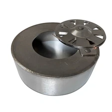 Dual Function Daisy Wheel Slide Draft Top Damper Cap Big Green Egg Chimney - SS