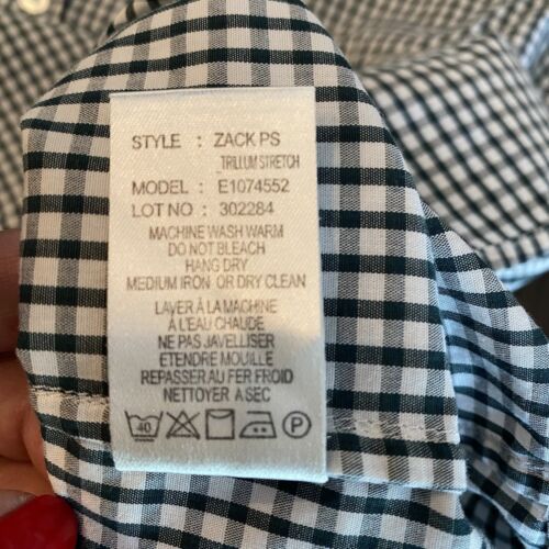 Camicia a quadretti Theory da uomo a maniche lunghe abbottonate blu navy bianco a quadretti L - Foto 7 di 8