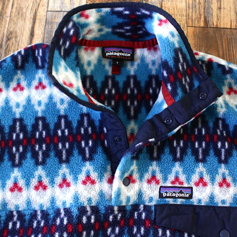 patagonia synchilla snap t pullover aztec jacket