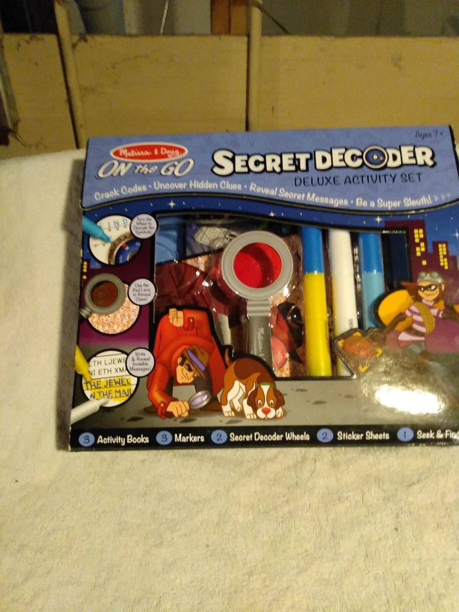 Melissa & doug on the go secret online decoder deluxe activity set