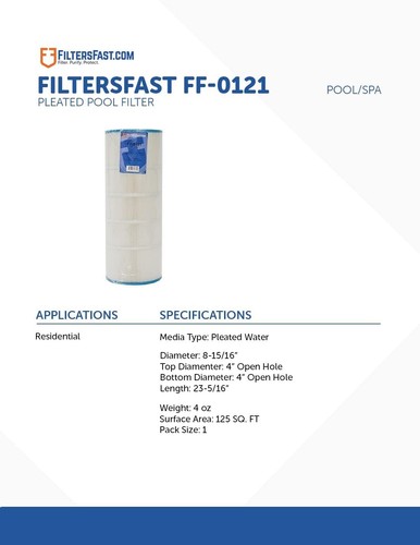 Filters Fast FF-0121 kompatible Ersatz-Filterkartusche für Pool und Spa - Bild 5 von 15