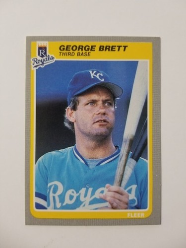 GEORGE BRETT 1985 FLEER BASEBALLKARTE #199 KANSAS CITY ROYALS