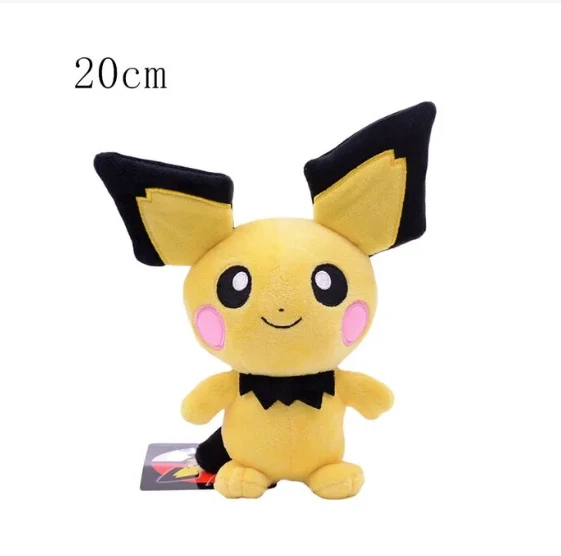 K.A Pichu Plüschtier 20 cm – Pokémon Kuscheltier – Weiches Spielzeug
