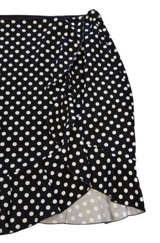 Women's size L (22) black & white rock-a-billy frill skirt made by City Chic - Picture 2 of 3