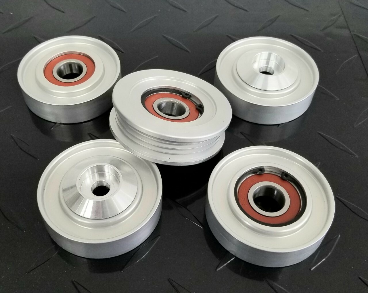 2017-2023 Aston Martin with M177 AMG engine heavy duty 5 Piece billet Idler Kit.