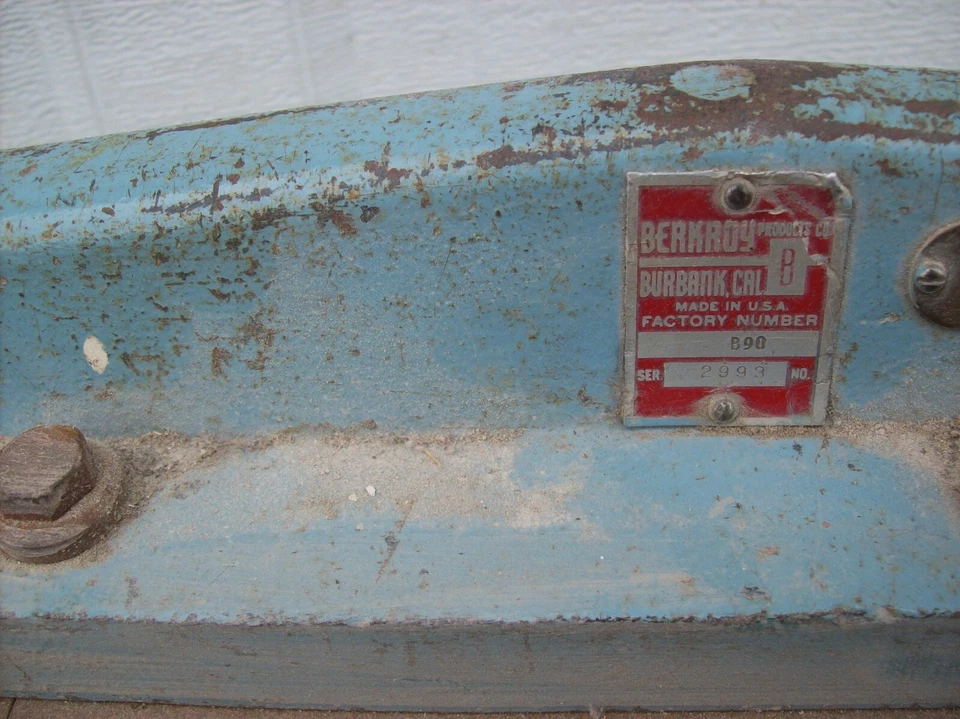 USED Berkroy 24" Sheet Metal Finger Brake B90 - Image 3 of 4