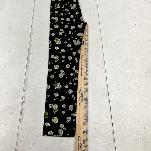 Cat & Jack Black Daisy Print Ankle Full-Length Leggings Girls Size X-Small NEW - Picture 4 of 5