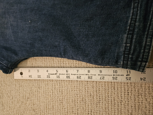 MOTHER Sailor Tripper Cropped Flare Jeans 32 10 /12 Blue Three Little Ships wash - Picture 14 of 14
