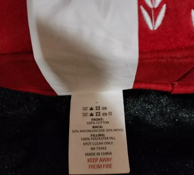 Cynthia Rowley Navidad Suéter Forma Almohada 17" Esquí Pistas Polvo Invierno Foto 4 de 4