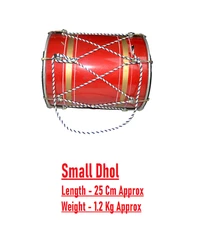 New Classical Indian Musical Instrument Fiber Skin Baby Dhol