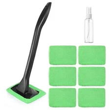 Car Windshield Cleaning Tool Microfiber Auto Glass Window Wiper Cleaning Kit