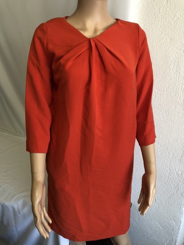 Robe Sinéquanone Rouge - Taille M (38), Longueur Genou, Manches 3/4 - Très Bon État
