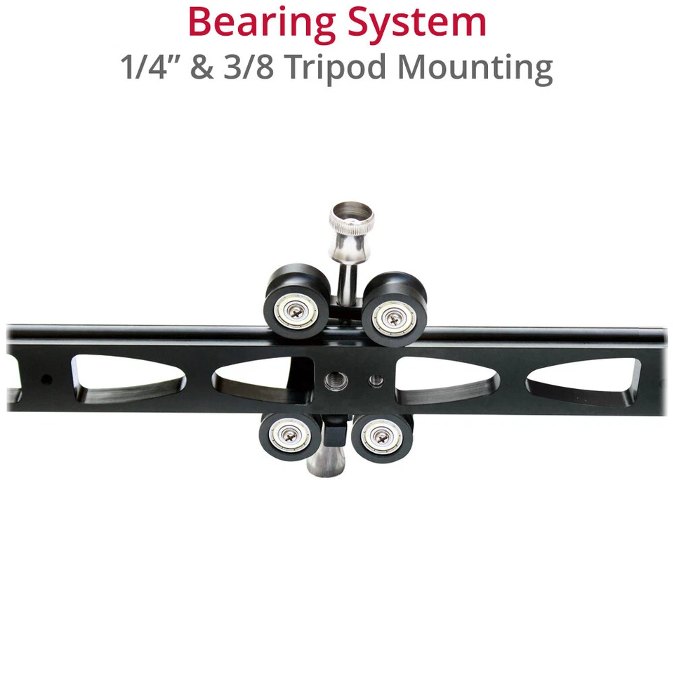 Shootvilla 4 Fuß gerader linearer Schieberegler für Canon, DSLR, DV/HDV - Bild 3 von 4