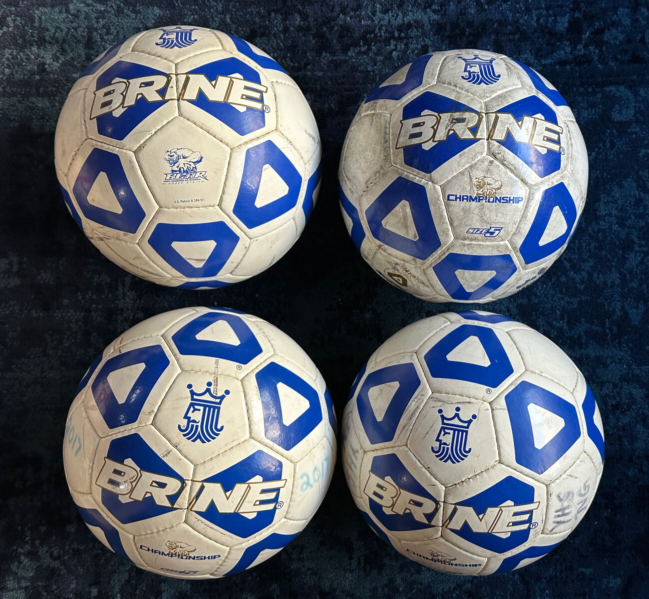Lot Of 4 Brine Championship Soccer Balls Size 5 eBay