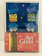 LS Arts - Candy Blown Glass Wine Bottle Stoppers (2)