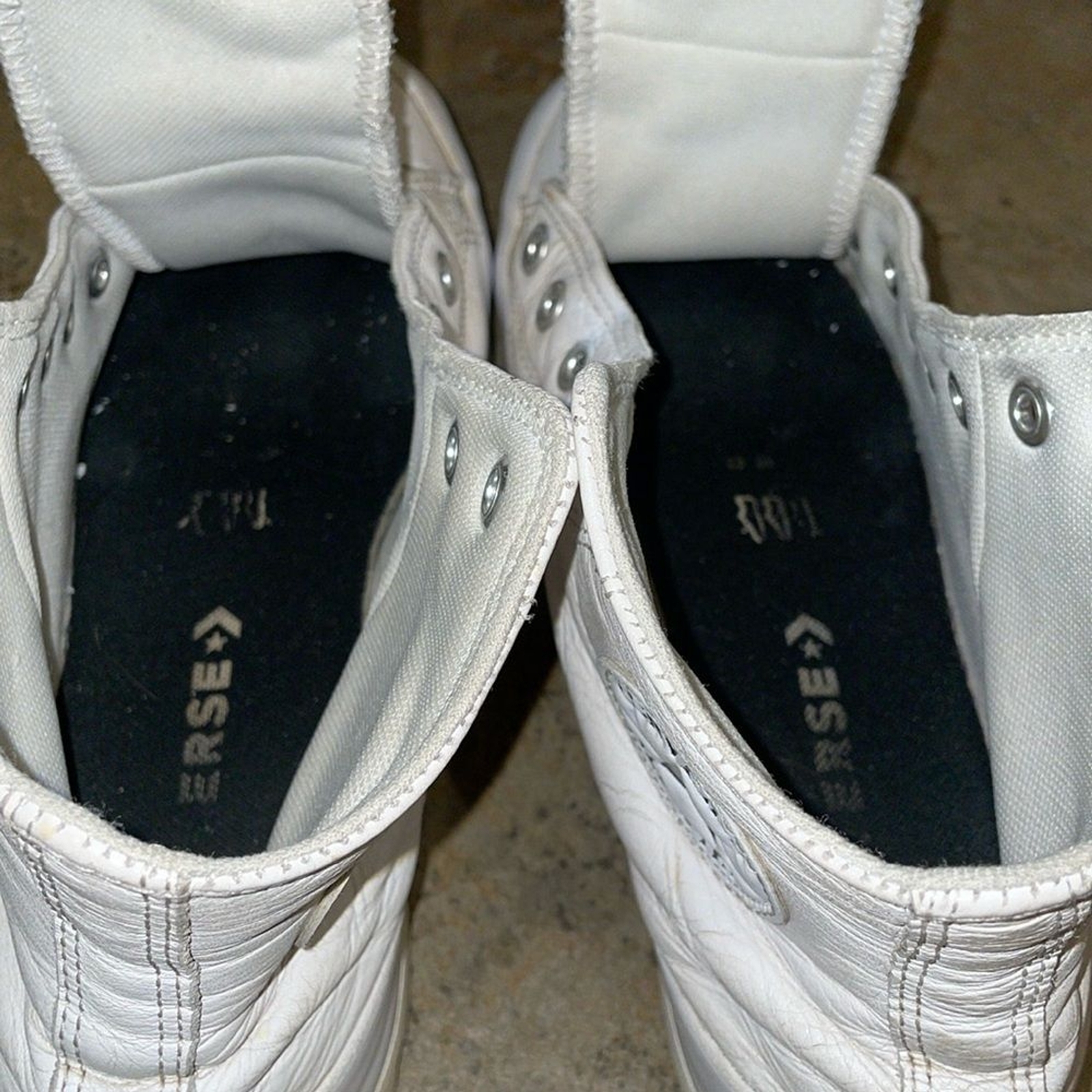 Converse White Chuck Taylor All Star Lugged Leather Sneaker Shoes Womens Size 8 thumbnail 4