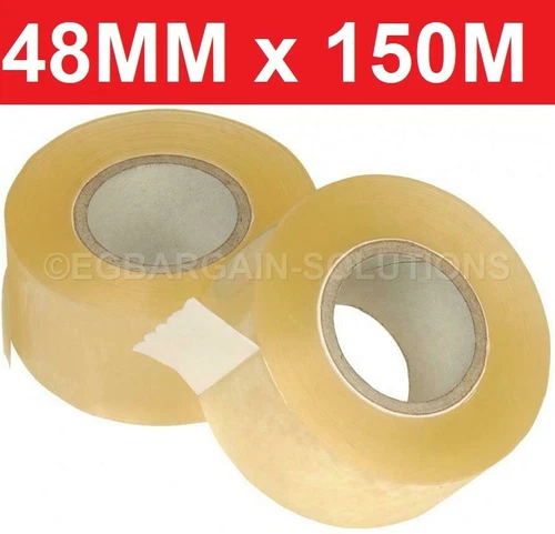 STRONG CLEAR PARCEL PACKING  PACKAGING TAPE CELLOTAPE CARTON SEALING 48MM X 150m
