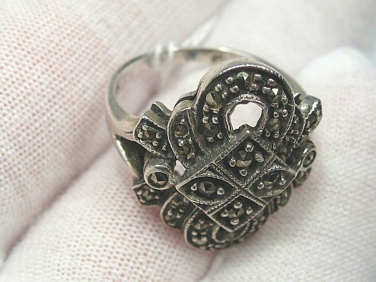 『SA RING 925 19』 Designer Sterling Silver (.925) Ring. Sz 6, 4.3g. #128 | eBay
