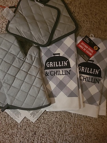 Guante para horno, toallas y soportes para ollas Home Collection ~ GRILLIN’ & CHILLIN’ ~  - Imagen 6 de 9