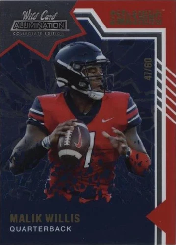2021 Wild Card Alumination NIL Collegiate Edition Malik Willis #ANSM-25